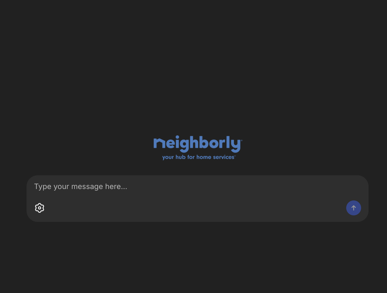 Tela inicial do AlouData para Neighborly